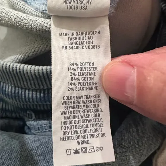 Aerie Soft Landing Trousers Blue Wide Leg Seamed Front Raw Hem XS Short - Picture 4 of 10